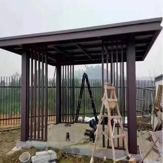 呼和浩特休闲铝艺凉亭建造案例