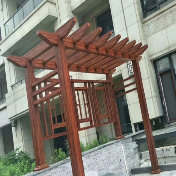 呼和浩特铝合金花架葡萄架制作案例